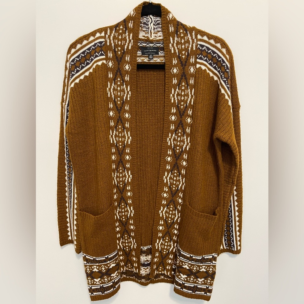 NWOT | Lucky Brand Border Cardigan Sweater